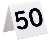 Alpine  ALP493-26-50 Self Standing Number Cards, Numbers 26-50