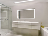 Vanity Bathroom LED Lighted Mirror with Dimmer & Defogger 54"x 24" , Icon by Krugg