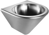 Whitehaus WHNCB1515 Noah's  Brushed Stainless Steel Commercial Wall Mount Sink - 14 inch