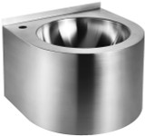 Whitehaus WHNCB1616 Noah's  Brushed Stainless Steel Commercial Wall Mount Sink - 15 inch