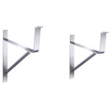 Whitehaus BRACKETD72 Additional Wall Mount Brackets for Extra Support. For use with WHNCD72 - Brushed Stainless Steel - 40.6 x 4.1 x 44.5 centimetres