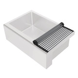 Whitehaus WHNPLRM-GM Noah Plus Stainless Steel Removable Roll Mat - Gunmetal