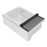 Whitehaus WHNPLRM-MBLK Noah Plus Stainless Steel Removable Roll Mat - Matte Black