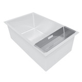Whitehaus WHNPLCOL-BSS Noah Plus Stainless Steel Sink Colander - Brushed Stainless Steel