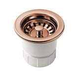 Whitehaus WC2BASK-CO 2" Basket Strainer - Polished Copper