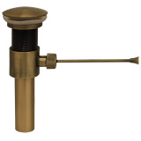 Whitehaus WHP314-1-AB Pop-up Mechanical Sink Drain - Antique Brass