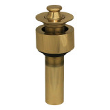 Whitehaus 10.515-B Lift and Turn Sink Drain with Pull-up Plug - Polished Brass