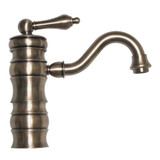 Whitehaus WHVEG3-1095-BN Vintage III Single Handle Lavatory Faucet with Traditional Spout - Brushed Nickel