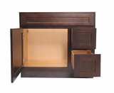 Vanity Art VA4036-2RB 36 Inch Vanity Cabinet -Brown