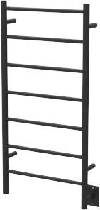 Amba Jeeves Model F Straight Towel Warmer - 20-1/2" W x 41" H x 4-1/2" D - Matte Black - FSMB