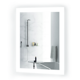 Krugg LED Lighted Bathroom Mirror 15 Inch x 20 Inch with Dimmer & Defogger - Bijou1520