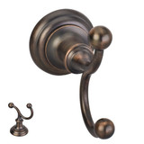 Hardware Resources Fairview Robe Hook - Brushed Oil Rubbed Bronze - BHE5-02DBAC