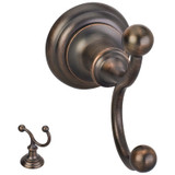 Hardware Resources BHE5-02DBAC-R Fairview Robe Hook - Brushed Oil Rubbed Bronze