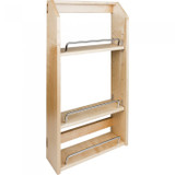 Hardware Resources SPR12A 12-1/2 Inch x 4 Inch x 24 Inch Adjustable Spice Rack for 18 Inch Wall Cabinet