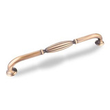Hardware Resources Z718-12ABSB Glenmore 13-5/16 Inch L Ribbed Appliance Pull Handle - Antique Brushed Satin Brass