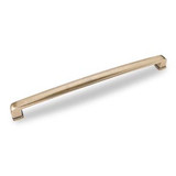 Hardware Resources Milan 1 12-13/16 Inch L Plain Square Appliance Pull Handle - Distressed Antique Brass - 1092-12AEM