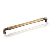 Hardware Resources Bremen 12-11/16 Inch L Gavel Appliance Pull Handle - Antique Brushed Satin Brass - 537-12ABSB