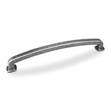 Hardware Resources Belcastel 19-1/4 Inch L Forged Look Flat Bottom Appliance Pull Handle - Distressed Antique Silver - MO6373-18SIM-D
