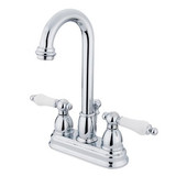 Kingston Brass Two Handle 4" Centerset Lavatory Faucet with Pop-Up Drain Drain - Polished Chrome KB3611PL