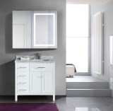 Krugg LED Mirror Medicine Cabinet 42 Inch W x 36 Inch w/Dimmer & Defogger - Right Hinged - Svange4236R