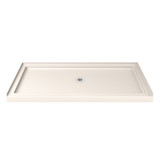 DreamLine DLT-1130600-22 SlimLine 30 in. D x 60 in. W x 2 3/4 in. H Center Drain Single Threshold Shower Base in Biscuit