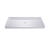 DreamLine DLT-1134600 SlimLine 34 in. D x 60 in. W x 2 3/4 in. H Center Drain Single Threshold Shower Base in White