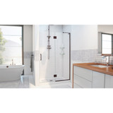 DreamLine D32772R-06 Unidoor-X 51 in. W x 72 in. H Frameless Hinged Shower Door in Oil Rubbed Bronze