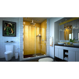 DreamLine SHDR-1954724-01 Mirage-Z 50-54 in. W x 72 in. H Frameless Sliding Shower Door in Chrome