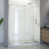 DreamLine SHDR-1960723L-04 Mirage-X 56-60 in. W x 72 in. H Frameless Sliding Shower Door in Brushed Nickel; Left Wall Installation