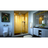 DreamLine SHDR-1960724-04 Mirage-Z 56-60 in. W x 72 in. H Frameless Sliding Shower Door in Brushed Nickel