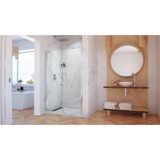 DreamLine SHDR-4325240-01 Elegance-LS 47 1/4 - 49 1/4 in. W x 72 in. H Frameless Pivot Shower Door in Chrome