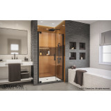 DreamLine SHDR-4328120-09 Elegance-LS 38 3/4 - 40 3/4 in. W x 72 in. H Frameless Pivot Shower Door in Satin Black