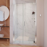 DreamLine SHDR-4334180-01 Elegance-LS 50 - 52 in. W x 72 in. H Frameless Pivot Shower Door in Chrome