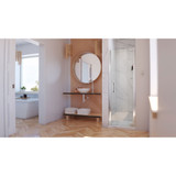 DreamLine SHDR-4335000-01 Elegance-LS 35 3/4 - 37 3/4 in. W x 72 in. H Frameless Pivot Shower Door in Chrome
