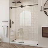 DreamLine SHDR-61607620-06 Enigma-XO 56-60 in. W x 76 in. H Fully Frameless Sliding Shower Door in Oil Rubbed Bronze