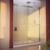 DreamLine SHDR-636076H-04 Essence-H 56-60 in. W x 76 in. H Semi-Frameless Bypass Shower Door in Brushed Nickel