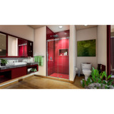 DreamLine SHDR-6548760-07 Enigma Sky 44-48 in. W x 76 in. H Frameless Sliding Shower Door in Brushed Stainless Steel