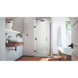 DreamLine SHDR-243407210-06 Unidoor Plus 34-34 1/2 in. W x 72 in. H Frameless Hinged Shower Door in Oil Rubbed Bronze