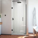 DreamLine SHDR-243657210-09 Unidoor Plus 36 1/2 - 37 in. W x 72 in. H Frameless Hinged Shower Door in Satin Black