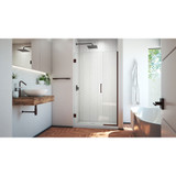 DreamLine SHDR-244207210-06 Unidoor Plus 42-42 1/2 in. W x 72 in. H Frameless Hinged Shower Door in Oil Rubbed Bronze