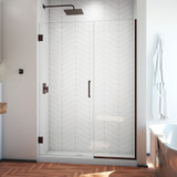 DreamLine SHDR-244507210-06 Unidoor Plus 45-45 1/2 in. W x 72 in. H Frameless Hinged Shower Door in Oil Rubbed Bronze