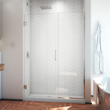 DreamLine SHDR-244657210-01 Unidoor Plus 46 1/2 - 47 in. W x 72 in. H Frameless Hinged Shower Door in Chrome