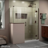 DreamLine E123303636-06 Unidoor-X 59 in. W x 36 3/8 in. D x 72 in. H Hinged Shower Enclosure in Oil Rubbed Bronze