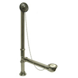 Kingston Brass CC2098 Clawfoot Tub Waste And Overflow Drain - 20 Gauge - Brushed Nickel