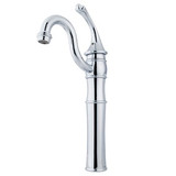 Kingston Brass Single Handle Vessel Sink Faucet with Optional Cover Plate - Polished Chrome KB3421GL