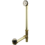 Kingston Brass DTT2188 18" Tub Waste & Overflow With Tip Toe Drain - Brushed Nickel