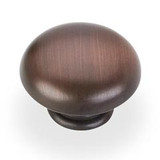 Hardware Resources 3950-DBAC 1-3/16" Diameter Mushroom Cabinet Knob - Screws Included - Brushed Oil Rubbed Bronze