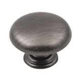 Hardware Resources 1-3/16" Diameter Mushroom Cabinet Knob - Screws Included - Brushed Pewter - 3950-BNBDL