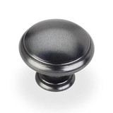 Hardware Resources 1-3/16" Diameter Mushroom Cabinet Knob - Screws Included - Gun Metal - 3940-DACM