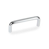 Hardware Resources 3-3/8" Overall Length Steel Wire Cabinet Pull - Screws Included - Polished Chrome - S271-3PC